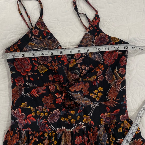 Angie Red and Brown Sleeveless Maxi Dress for Weddings - Picture 6 of 8